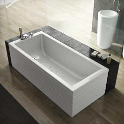 Jacuzzi Moove Blower Ванна Air пристенная, 180x80x57см Sx, без отверстий под смеситель, Цвет: Белый полированный