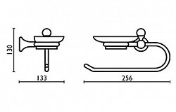 Полотенцедержатель Bagno & Associati Folie FS23892 BR