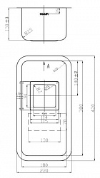 Дополнительная мойка Oulin OL-0361 square