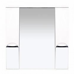 Misty Жасмин -105 Зеркало - шкаф (свет) белая эмаль