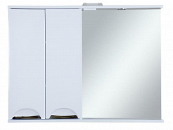 Misty Куба- 105 Зеркало-шкаф (свет) левый
