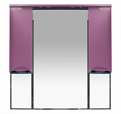 Misty Жасмин -105 Зеркало - шкаф  (свет) розовая плёнка