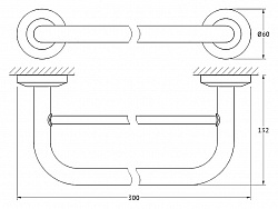 Полотенцедержатель FBS Standard STA 034 30 см