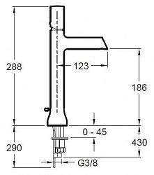 Смеситель Jacob Delafon Toobi E8990-CP для раковины